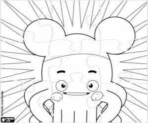 Colorear Puzzle de Pypus como Mickey Mouse