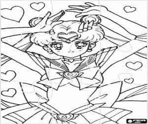 Colorear Puzzle de Sailor Moon