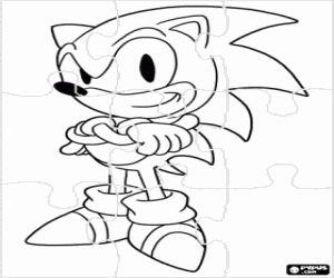 Colorear Puzzle de Sonic The Hedgehog