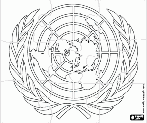 Colorear Puzzle del logo de la ONU