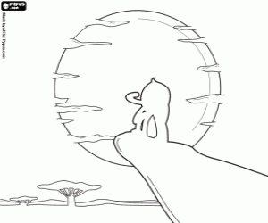 Colorear Pypus como Simba el rey león