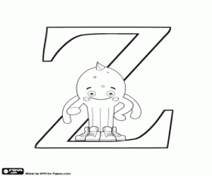 Colorear Pypus y la letra griega Zeta