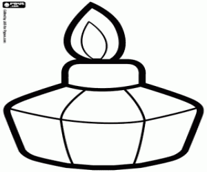 Colorear Un quemador de laboratorio