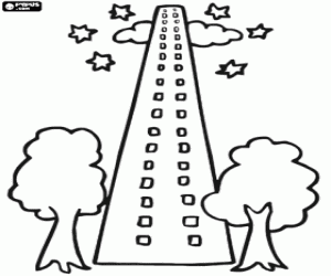 Colorear Rascacielos, edificio muy alto