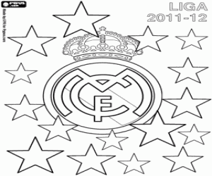 Colorear Real Madrid, campeón 2011-2012