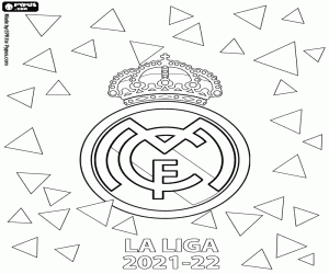 Colorear Real Madrid, campeón 2021-2022