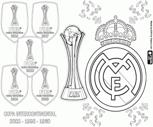Colorear Real Madrid,campeón del mundo 22