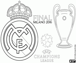 Colorear Real Madrid, Champions 2015-2016