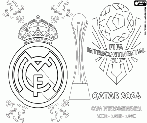 Colorear Real Madrid,Intercontinental 2024