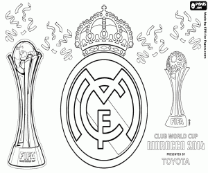 Colorear Real Madrid, Mundial Clubes 2014