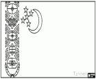 Bandera de Turkmenistán o Turkmenia 