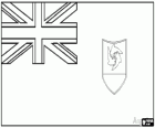 Bandera de Anguila, territorio británico de ultramar del Caribe