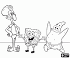 Bob Esponja y sus amigos, Patricio Estrella y Calamardo Tentáculos