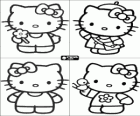 Invitaciones para cumpleaños con dibujos de Hello Kitty