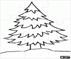 Puzzle de Abeto - Rompecabezas de Árbol de navidad