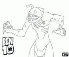 El alien de Ben 10 Ripjaw o Acuático puede respirar bajo el agua