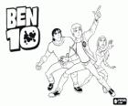Ben, Gwen y Kevin, los protagonistas humanos de Ben 10 Fuerza Alienígena