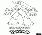 Blaziken es la forma final de un Torchic, despues de la evolución en Combusken