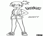 Misty es la líder del Gimnasio de la Ciudad Cerulena y especialista en los Pokémons tipo agua