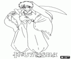 InuYasha con su espada que usa en las batallas contra monstruos y enemigos
