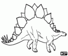 Stegosaurus, un dinosaurio cuadrúpedo y herbívoro que vivió a finales del período Jurásico