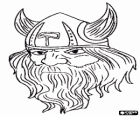 Cara de un jefe vikingo