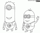 Dos minions, los esbirros del malvado Gru