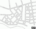 Mapa de las calles de una ciudad 
