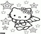 Hello Kitty es un ángel navideño entre las estrellas
