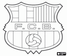 Escudo del Fútbol Club Barcelona, club catalán de futbol, España. Barça