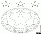 Escudo del CSKA Sofia, equipo de futbol búlgaro