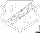 Emblema del FC Utrecht, Football Club Utrecht, club holandés de futbol