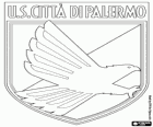 Escudo del US Palermo, Unione Sportiva Città di Palermo, club italiano de futbol