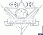 Escudo del FC Aktobe, club de fútbol del Kazajistán