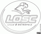Emblema del Lille OSC o LOSC, club francés de futbol