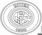 Escudo del FC Internazionale Milano, conocido como Inter de Milán, club italiano de fútbol