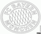 Logo del FC Bayern de Múnich, club alemán de fútbol. Fußball-Club Bayern München, nombre original en alemán