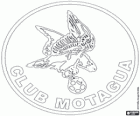 Escudo del CD Motagua, conocido como Las Águilas Azules. Club de futbol de Tegucigalpa, Honduras