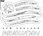 Logo del club de fútbol de la MLS, New England Revolution de Massachusetts