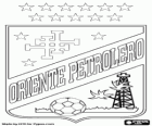 Emblema del CD Oriente Petrolero, equipo de fútbol de Santa Cruz, Bolivia