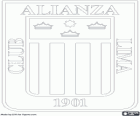 Escudo del Club Alianza Lima, club de fútbol peruano