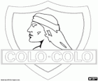 Escudo del CSD Colo-Colo, equipo de fútbol chileno radicado en la ciudad de Santiago