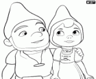 Gnomeo y Julieta, los protagonistas de una película basada en la obra de Shakespeare Romeo y Julieta