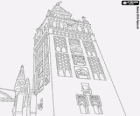 La Giralda, antiguo minarete de la mezquita almohade de Sevilla, actualmente el campanario de la Catedral de Sevilla