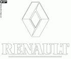 Logo antiguo de Renault. Marca de coches francesa