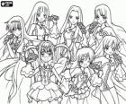 Las princesas sirenas cantando, las protagonistas principales de Mermaid Melody Pichi Pichi Pitch