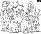 Las chicas de Sonic, personajes de los vídeojuegos de Sonic