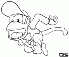 El chimpancé Diddy Kong, personaje de los videojuegos Donkey Kong