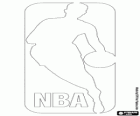 Logo de la NBA, liga profesional de baloncesto de Estados Unidos de América