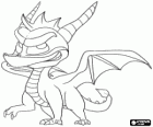 El joven dragón Spyro, protagonista de los vídeojuegos Spyro the Dragon